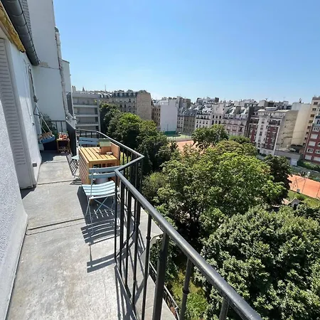 8 Personnes - Terrasse Sur Espaces Verts - Vue Tour Eiffel