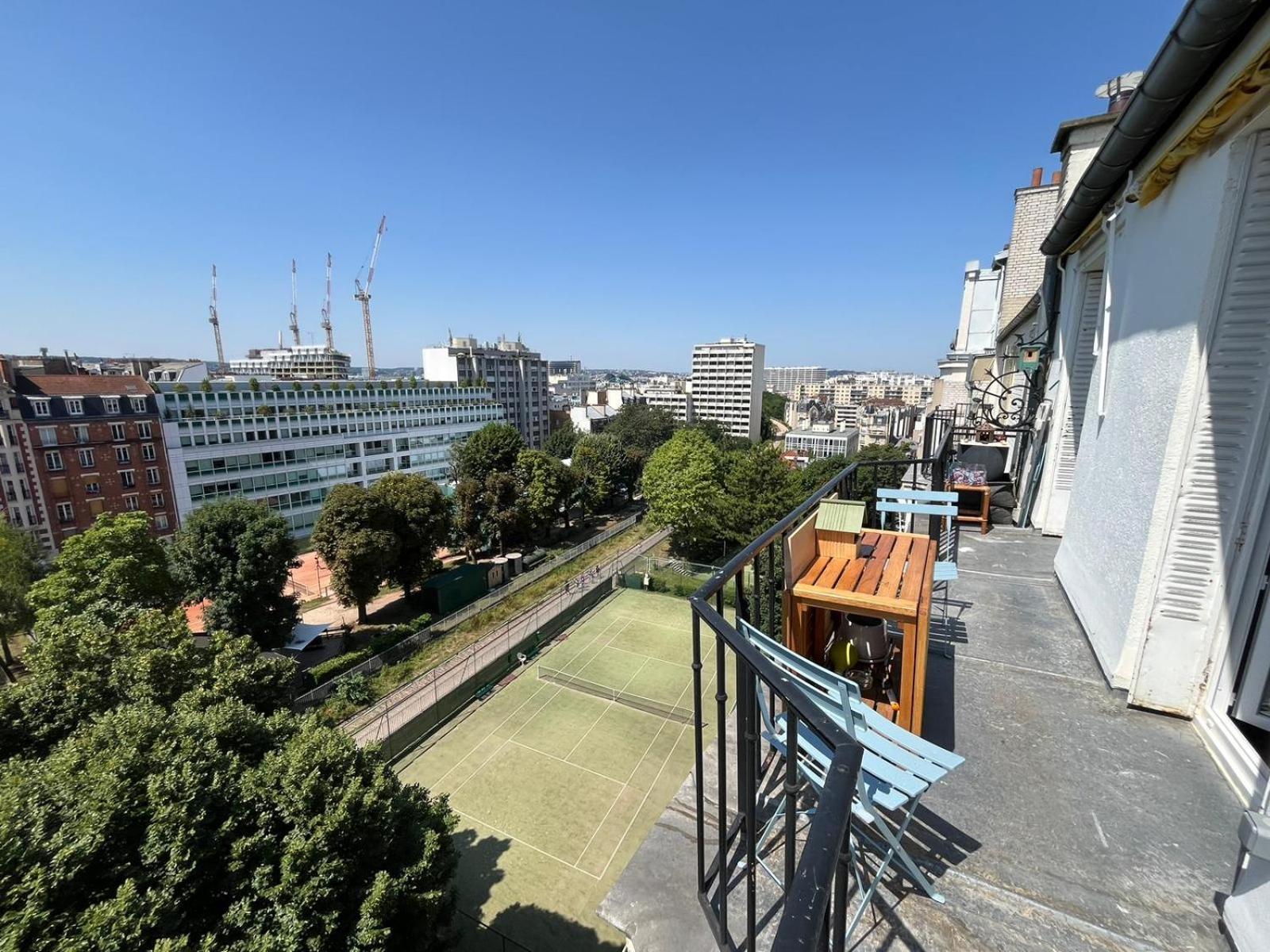 Apartment 8 Personnes - Terrasse Sur Espaces Verts - Vue Tour Eiffel Paris