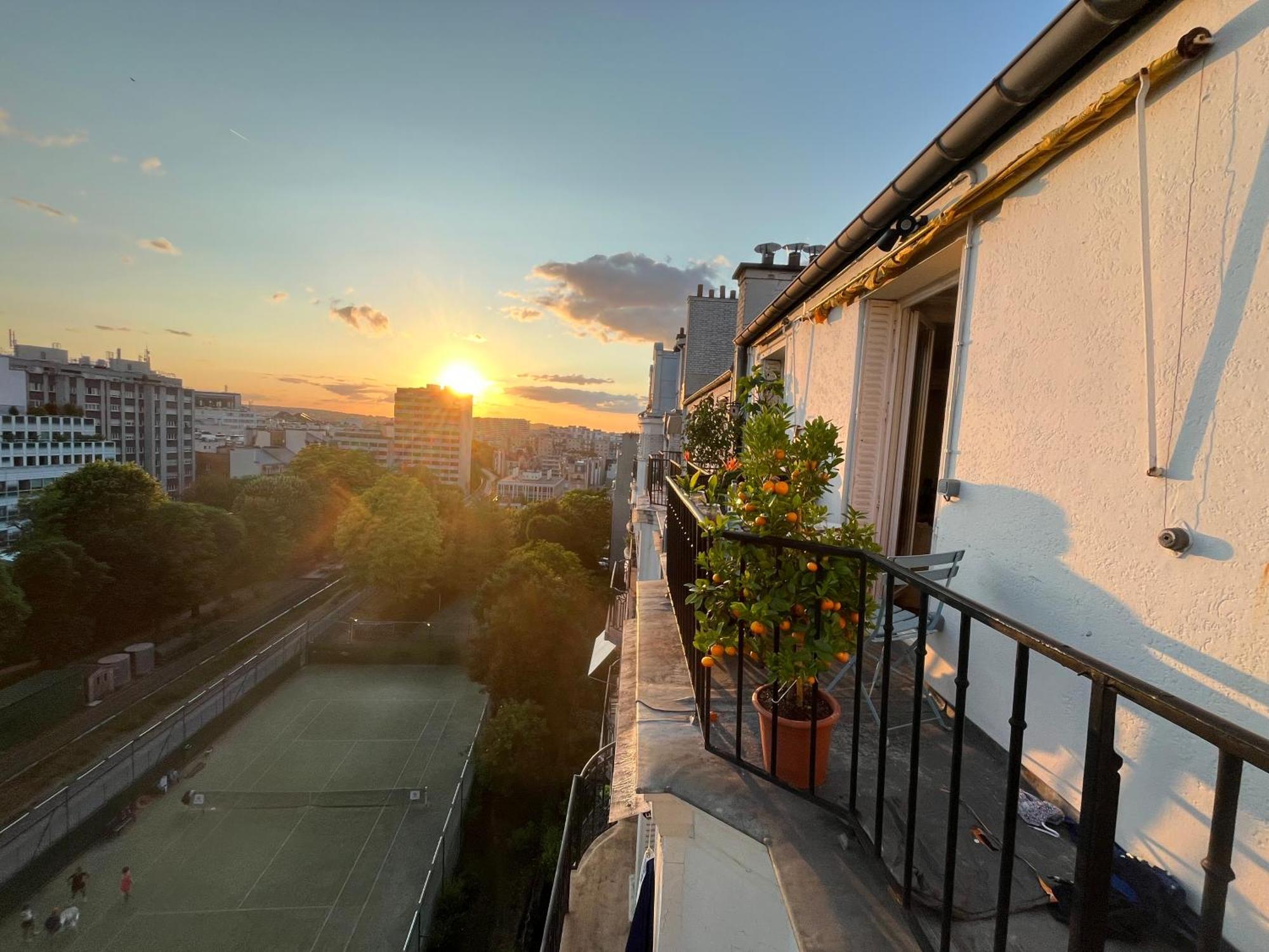 Apartment 8 Personnes - Terrasse Sur Espaces Verts - Vue Tour Eiffel Paris